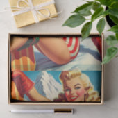  Snowboard Pin Up Tissuepapier (Geschenk)