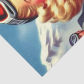  snowboard pin-up tissuepapier (Detail)