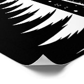 Snowboard Pine Tree Snowboarder Poster (Hoek)