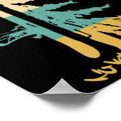 Snowboard Pine Tree  Snowboarder Snowboardi Poster (Hoek)