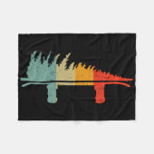 Snowboard Pine Tree - Snowboarder Winnen Fleece Deken (Voorkant (Horizontaal))