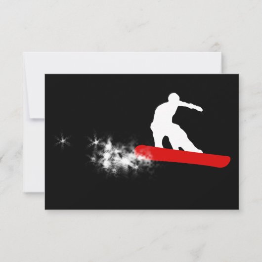snowboard : poederspoor kaart (Voorkant)