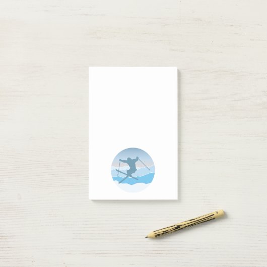 Snowboard Post-it® Notes (Op bureau)