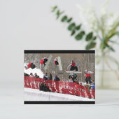 Snowboard Postcard Briefkaart (Staand voorkant)
