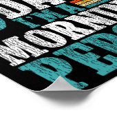 Snowboard retro alleen op Powde Poster (Hoek)