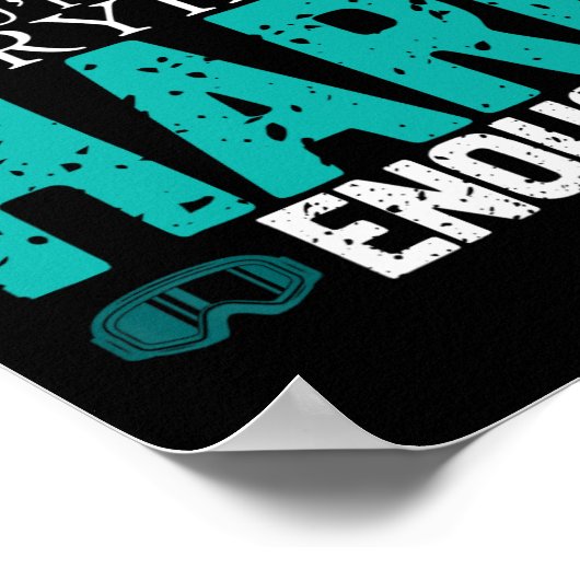 Snowboard  Retro als je niet bent Poster (Hoek)