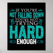 Snowboard  Retro als je niet bent Poster (Voorkant)