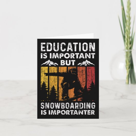 Snowboard  retro-educatie is mogelijk kaart (Voorkant)