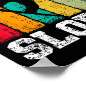 Snowboard  Retro Laten we de Poster (Hoek)