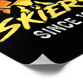 Snowboard  Retro met trots geïrriteerd Poster (Hoek)