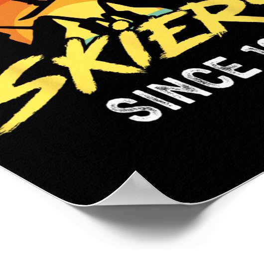 Snowboard  Retro met trots geïrriteerd Poster (Hoek)