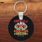 Snowboard Retro met trots geïrriteerd Sleutelhanger (Voorkant)