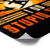 Snowboard  Retro niet volgen Poster (Hoek)