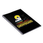 Snowboard Retro Notitieboek (Rechterzijde)