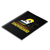 Snowboard Retro Notitieboek (Linkerzijde)