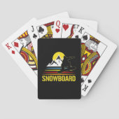 Snowboard Retro Pokerkaarten (Achterkant)