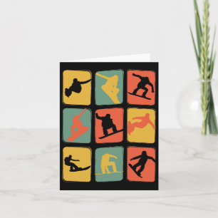 Snowboard Retro Snowboarden Kaart