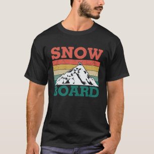 Snowboard retro snowboarden vakantie skiën Snowb T-shirt