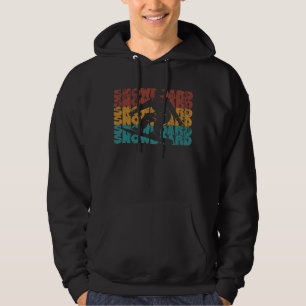 Snowboard Retro Snowboarder Hoodie