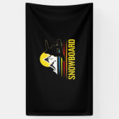 Snowboard Retro  Spandoek (Verticaal)
