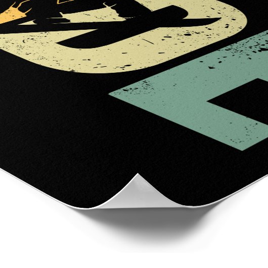Snowboard Ride  Retro Poster (Hoek)