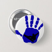Snowboard Riot Blues Ronde Button 5,7 Cm (Voorkant /achterkant)