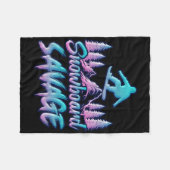 Snowboard Savage Funny Snowboarder Kinder Snowboar Fleece Deken (Voorkant (Horizontaal))