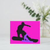 snowboard : schaduwzijde briefkaart (Staand voorkant)