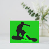 snowboard : schaduwzijde briefkaart (Staand voorkant)