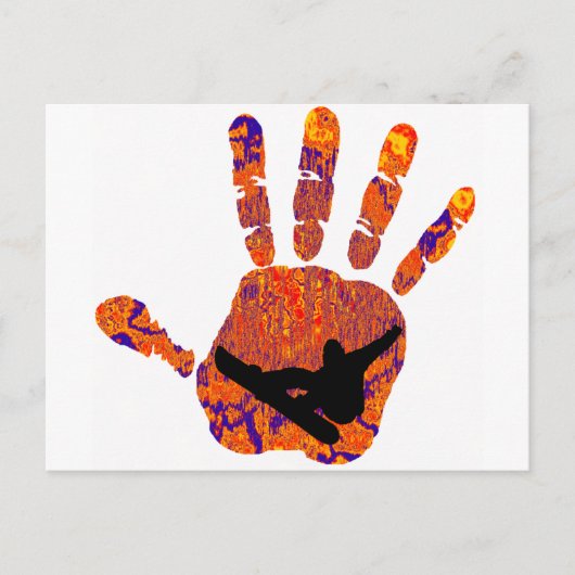 SNOWBOARD SET MINDERS BRIEFKAART (Voorkant)