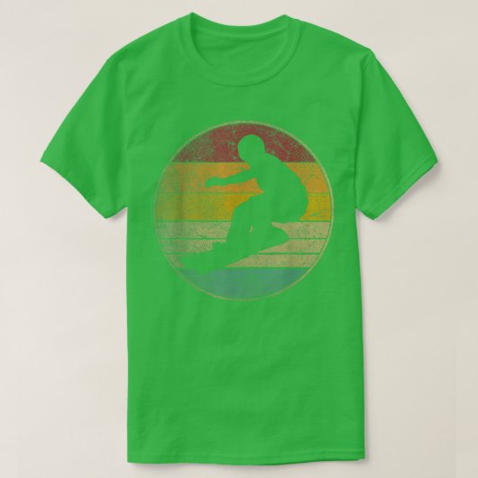 Snowboard Shirt Ski Retro 70s 80s 90s Gift (Design voorkant)
