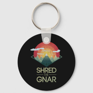 Snowboard Shred De Gnar Ski Winter Mountain Gift Sleutelhanger
