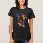 Snowboard Silhouette Gift T-shirt (Voorkant)