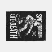 Snowboard Skeleton Snowboarding - Winter Sports Sn Fleece Deken (Voorkant (Horizontaal))