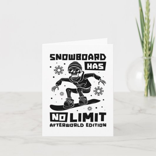 Snowboard Skeleton Wintersport - Snowboarding Sn Kaart (Voorkant)