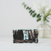 Snowboard Ski-lessen aangepaste visitekaartjes oph (Staand voorkant)