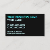 Snowboard Ski-lessen aangepaste visitekaartjes oph (Achterkant)