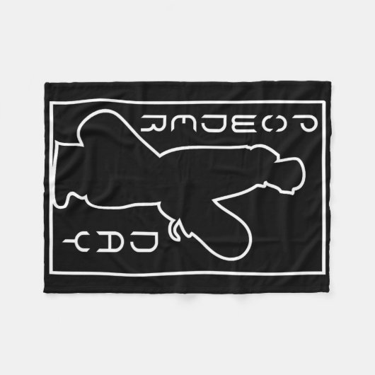 Snowboard Ski Wintersport Sneeuwpoeder Dag Logo Fleece Deken (Voorkant (Horizontaal))