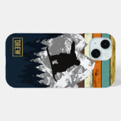 Snowboard Skiën Bergskipistes Retro Naam Case-Mate iPhone Case (Achterkant (horizontaal))