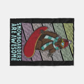 Snowboard skiën Snowboarder Competitieve activitei Fleece Deken (Voorkant (Horizontaal))