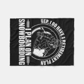 Snowboard skiën Snowboarder Competitieve activitei Fleece Deken (Voorkant (Horizontaal))