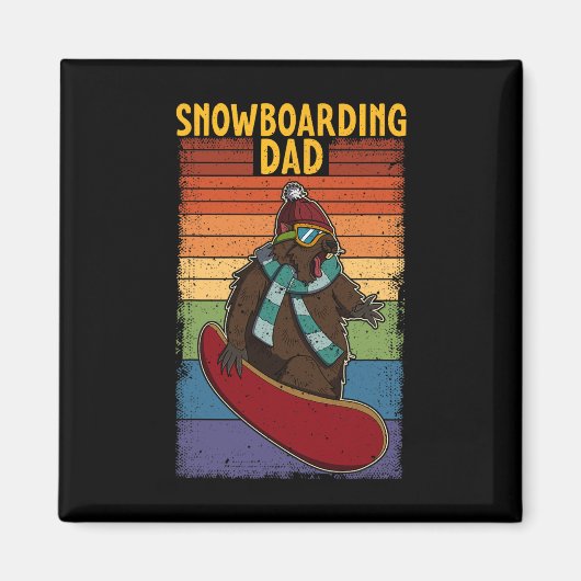 Snowboard skiën Snowboarder Competitieve activitei Magneet (Voorkant)