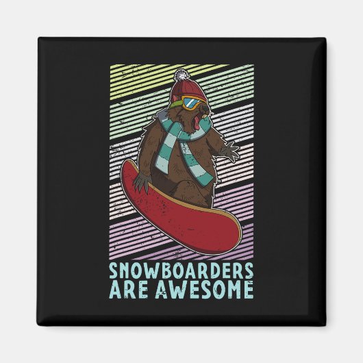 Snowboard skiën Snowboarder Competitieve activitei Magneet (Voorkant)