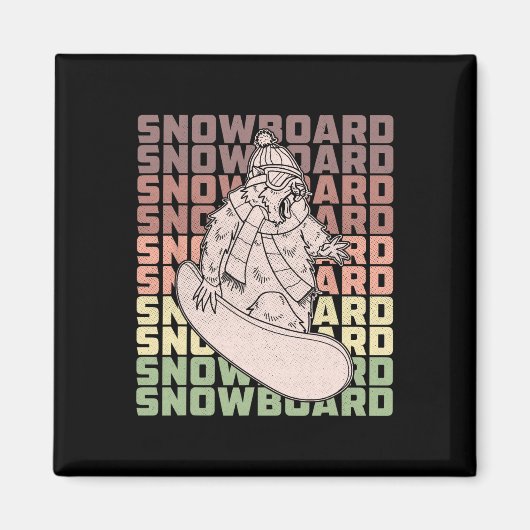 Snowboard skiën Snowboarder Competitieve activitei Magneet (Voorkant)