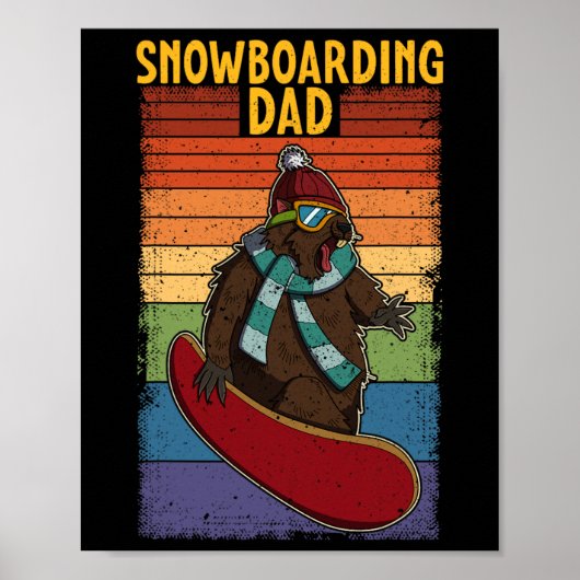 Snowboard skiën Snowboarder Competitieve activitei Poster (Voorkant)