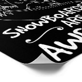 Snowboard skiën Snowboarder Competitieve activitei Poster (Hoek)