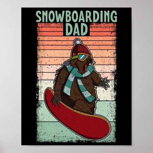 Snowboard skiën Snowboarder Competitieve activitei Poster (Voorkant)