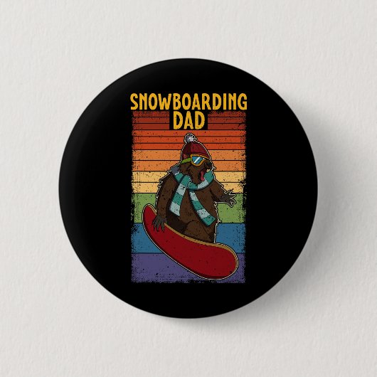 Snowboard skiën Snowboarder Competitieve activitei Ronde Button 5,7 Cm (Voorkant)