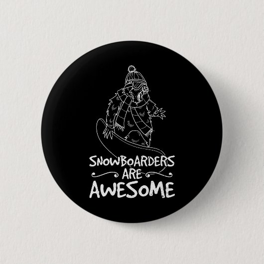 Snowboard skiën Snowboarder Competitieve activitei Ronde Button 5,7 Cm (Voorkant)