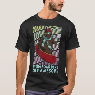 Snowboard skiën Snowboarder Competitieve activitei T-shirt